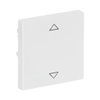 Rocker with legend Symbol "arrows" for KNX push-button coupling unit Single rocker studio white - Platform 63