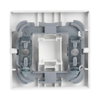 Rocker with legend Symbol "arrows" for KNX push-button coupling unit Single rocker studio white - Platform 63