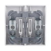 Rocker with legend Symbol "arrows" 4gang for KNX push-button coupling unit Two-part rocker studio white - Platform 63