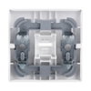 Rocker with legend Symbol "Socket" with Small Transparent Calotte for Switch/push button, Single rocker studio white - Platform 63