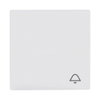 Rocker with legend Symbol "bell" for Switch/push button, Single rocker studio white matt - Platform 63