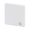 Rocker with legend Symbol "bell" for Switch/push button, Single rocker studio white matt - Platform 63