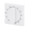 Cover plate with legend 0 ... 120 Min for Time switch, Turning handle studio white - Platform 63