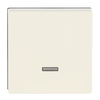 Control Element for Switch/dimmer Single push button with Neon lamp ivory white - Platform 63