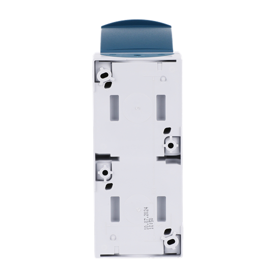 SCHUKO® Double socket with labelling field with Hinged Lid grey / blue-green - ocean – Görsel 2 / 4