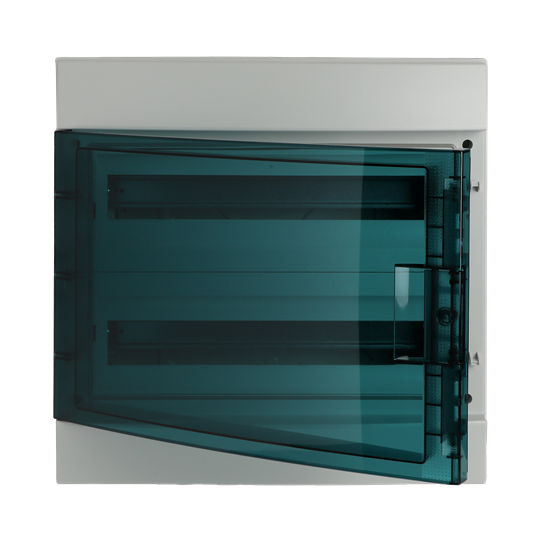Consumer unit  MISTRAL65, Surface mounting, 36 modules, 2 row(s), IP65,  Door: Single, Plastic, Transparent, Dimensions: 435 mm x 430 mm x 155 mm