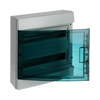 Consumer unit  MISTRAL65, Surface mounting, 36 modules, 2 row(s), IP65,  Door: Single, Plastic, Transparent, Dimensions: 435 mm x 430 mm x 155 mm