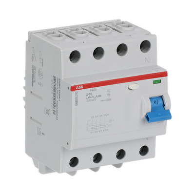 Residual Current Circuit Breaker F400 - 4P - 30 mA - 40 A - Type A