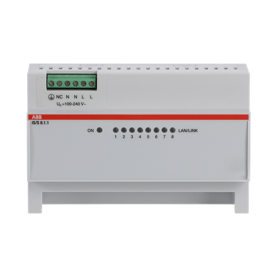 IS/S8.1.1 IP Switch, 8 Ports, Fast Ethernet, MDRC