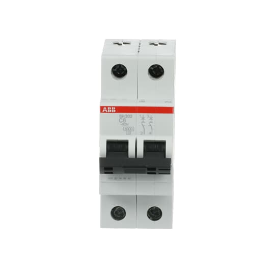 Miniature Circuit Breaker - SH200 - 2P - 6 A - C - (AC) 6 kA