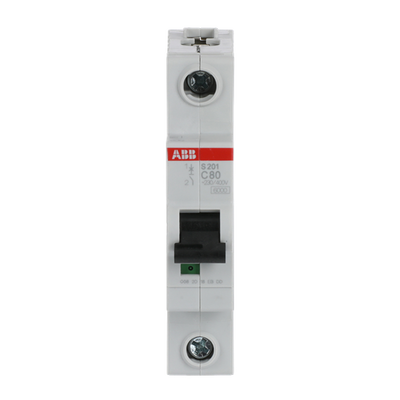 Miniature Circuit Breaker - S200 80-100A - 1P - 80 A - C - (AC) 6 kA