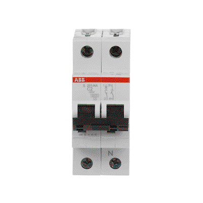 Miniature Circuit Breaker - S200 - 1P+N - 2 A - C - (AC) 6 kA