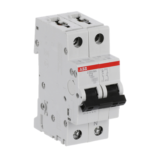 Miniature Circuit Breaker - S200 - 1P+N - 2 A - C - (AC) 6 kA – Image 3 of 3