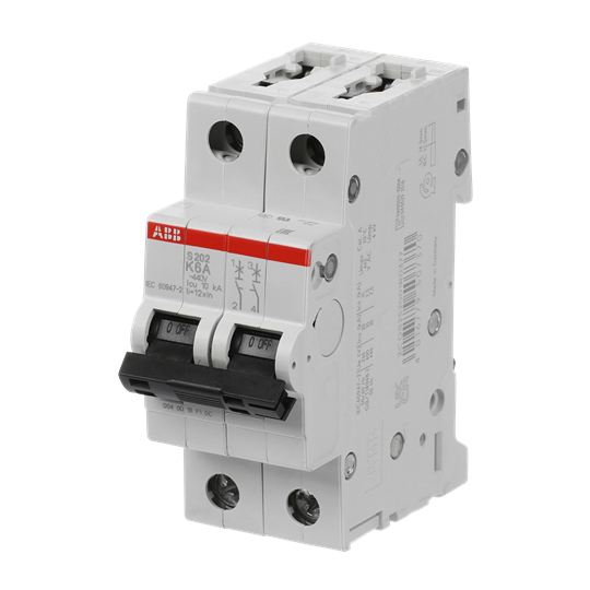 Miniature Circuit Breaker - S200 - 2P - 6 A - K - (AC) 6 kA – Image 4 of 4