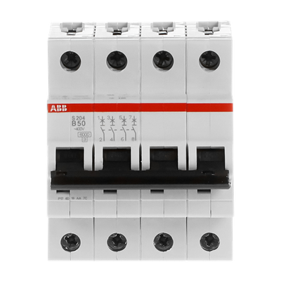 Miniature Circuit Breaker - S200 - 4P - 50 A - B - (AC) 6 kA