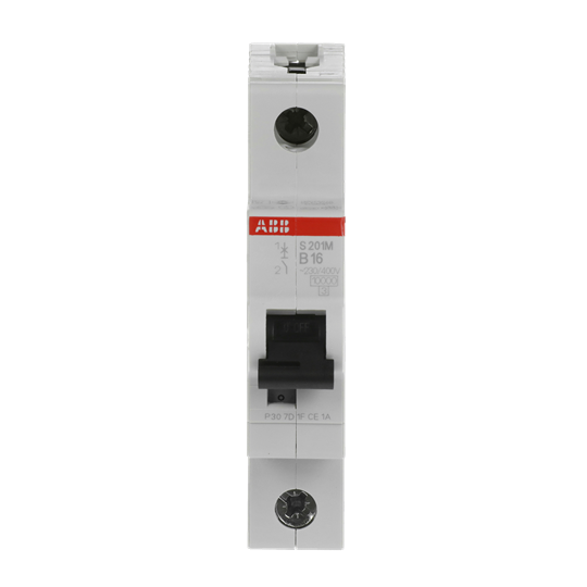 Miniature Circuit Breaker - S200M - 1P - 16 A - B - (AC) 10 kA
