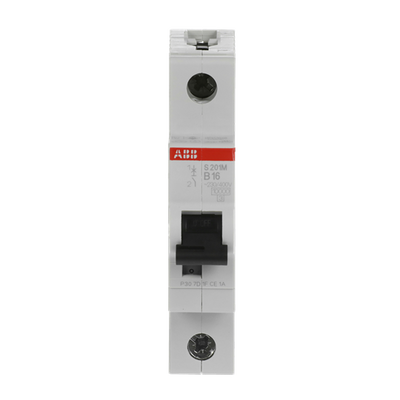 Miniature Circuit Breaker - S200M - 1P - 16 A - B - (AC) 10 kA