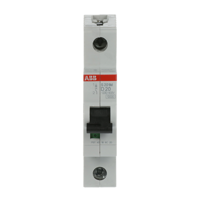 Miniature Circuit Breaker - S200M - 1P - 20 A - D - (AC) 10 kA