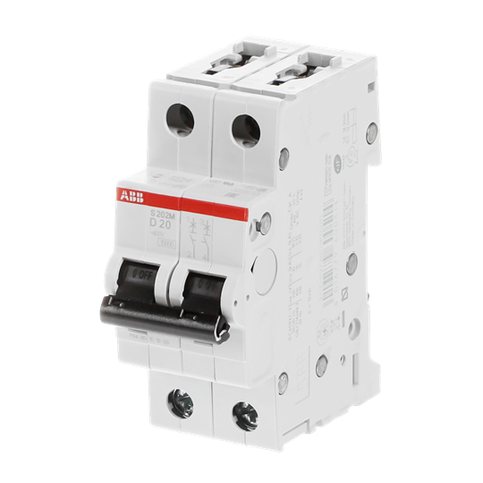 Miniature Circuit Breaker - S200M - 2P - 20 A - D - (AC) 10 kA – Image 3 of 3
