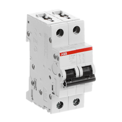 Miniature Circuit Breaker - S200M - 2P - 20 A - D - (AC) 10 kA