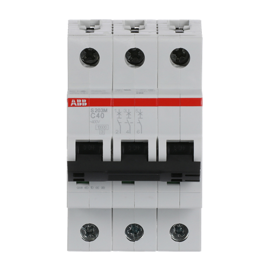 Miniature Circuit Breaker - S200M - 3P - 40 A - C - (AC) 10 kA