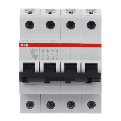Miniature Circuit Breaker - S200M - 4P - 20 A - C - (AC) 10 kA