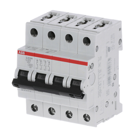 Miniature Circuit Breaker - S200M - 4P - 20 A - C - (AC) 10 kA – Image 3 of 3