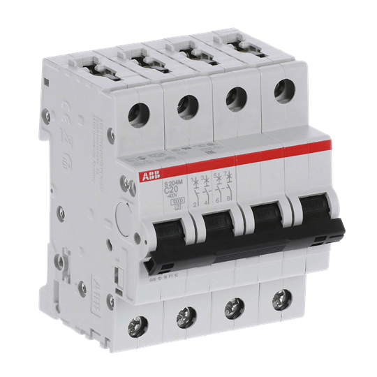 Miniature Circuit Breaker - S200M - 4P - 20 A - C - (AC) 10 kA – Image 2 of 3
