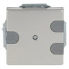 Cover plate for Cable outlet 1-gang with Mounting plate stainless steel - Pure Stainless Steel