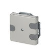 Cover plate for Cable outlet 1-gang with Mounting plate stainless steel - Pure Stainless Steel