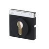 Cover plate with legend Symbol "arrows" or "0 - 1" for Venetian blind, Key black matt - Platform 63