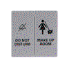 Rocker with legend DND, MUR for Switch/push button, Two-part rocker aluminium silver - Platform 63