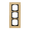 Cover frame 3-gang gold - carat