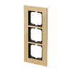 Cover frame 3-gang gold - carat