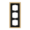 Cover frame 3-gang gold - carat