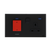 Cooker control unit Without imprint Silk Black - Millenium
