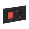 Cooker control unit Without imprint Silk Black - Millenium