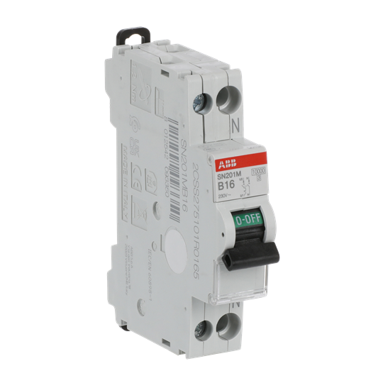 Miniature circuit breaker - SN201M - 1P+N - 16 A - B - (230 V) 10 kA – Image 2 of 3