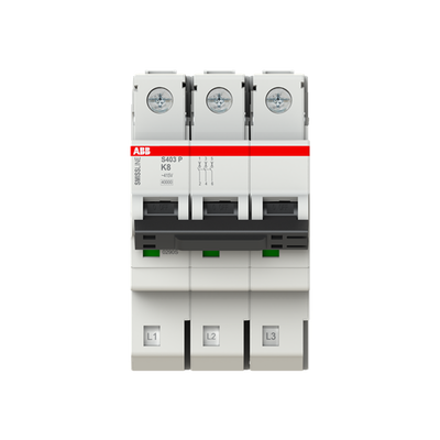 Miniature Circuit Breaker - S400 - 3P - 8 A - K