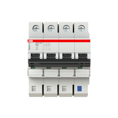 Miniature Circuit Breaker - S400NP - 4P - 25 A - B