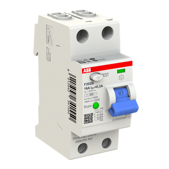 Residual Current Circuit Breaker F200 - 2P - 300 mA - 16 A - Type B – Image 2 of 3