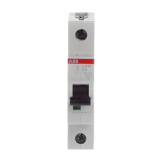 Miniature Circuit Breaker - S200M - 1P - 4 A - C - (AC) 10 kA
