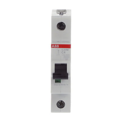 Miniature Circuit Breaker - S200M - 1P - 4 A - C - (AC) 10 kA