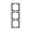Cover frame 3-gang studio white - solo