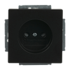 Socket Outlets Safety Shutter without claw black matt - Platform 63