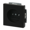 Socket Outlets Safety Shutter without claw black matt - Platform 63