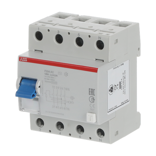 Residual Current Circuit Breaker - 4P - Type AC - 300 mA - 125 A – Görsel 3 / 3
