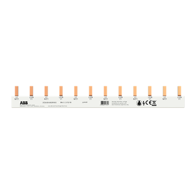 Pin Busbar 2P, 10mm², 12 Pins