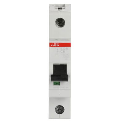 Miniature Circuit Breaker - S200M - 1P - 6 A - C