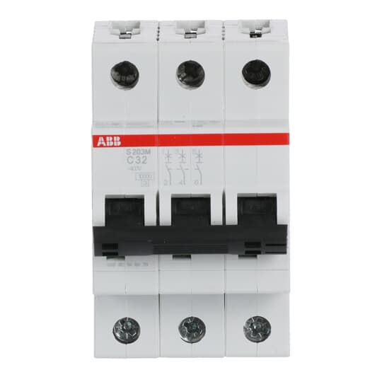 Miniature Circuit Breaker - S200M - 3P - 32 A - C - (AC) 10 kA